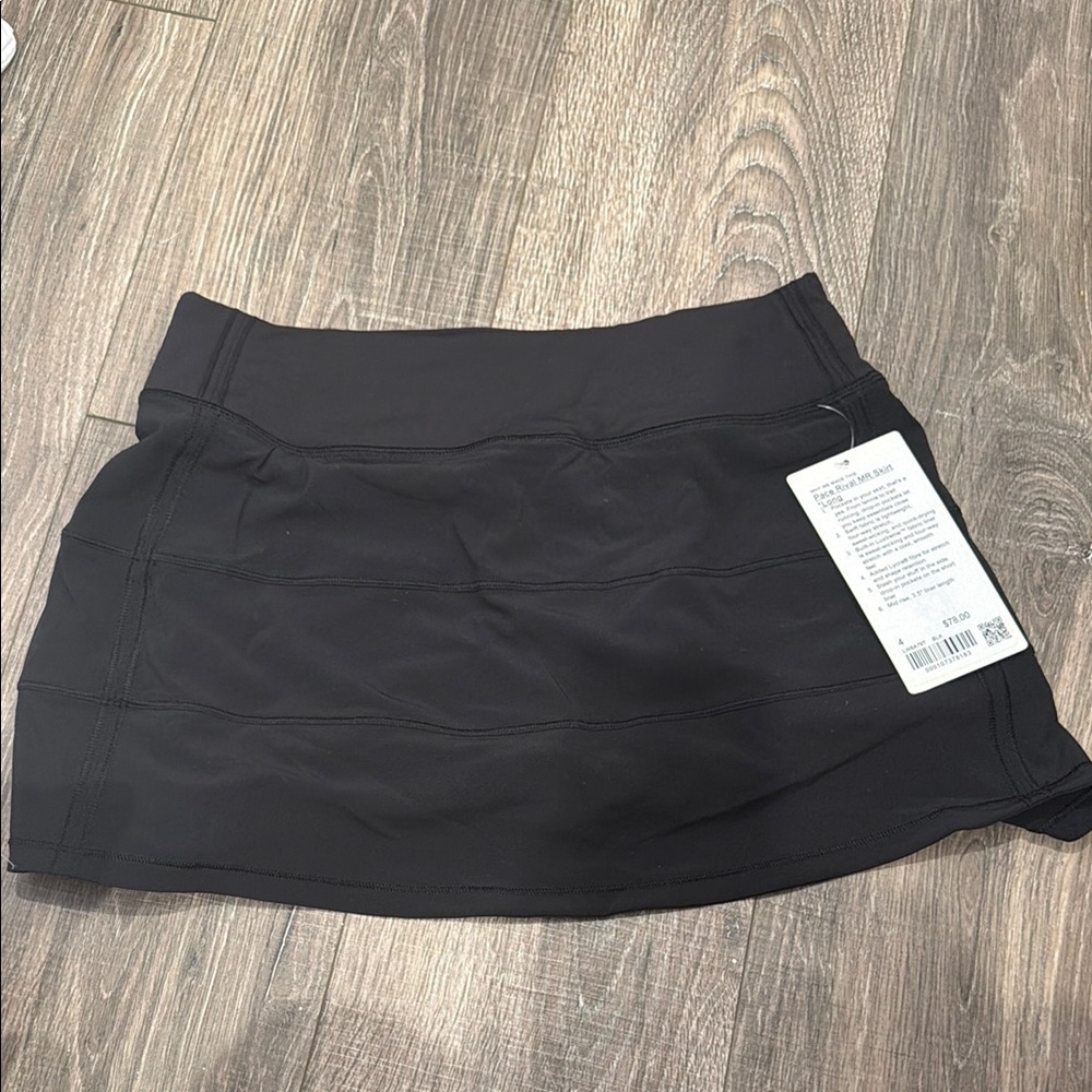 Black Pace rival MR skirt long lululemon